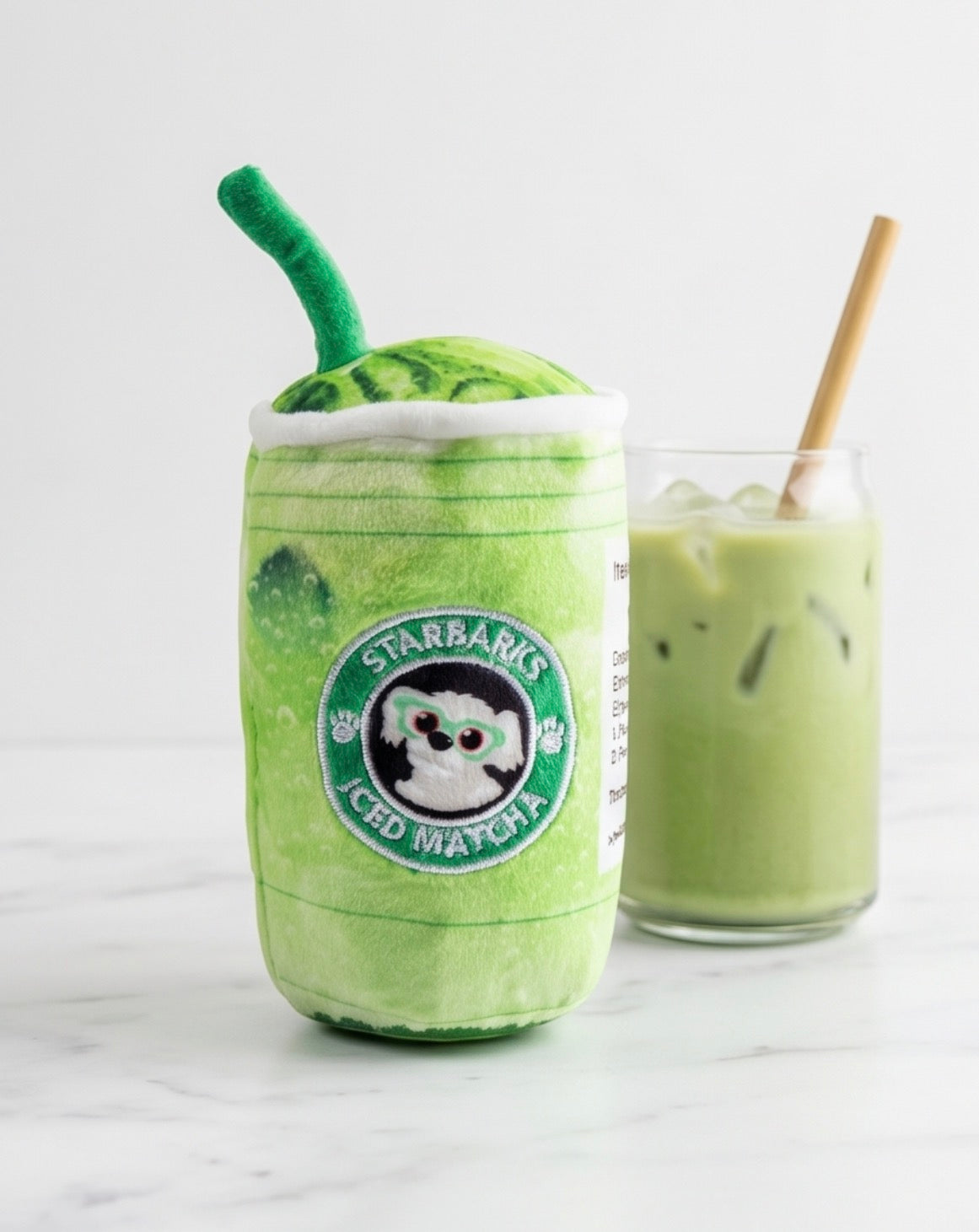 Haute Diggity Dog Starbarks Iced Matcha Plush Dog Toy