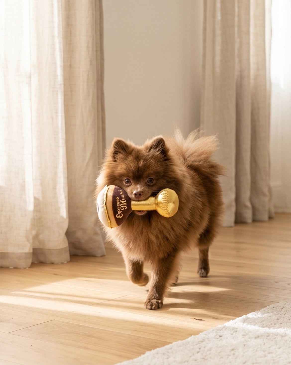 Haute Diggity Dog Espresso Muttini Plush Dog Toy