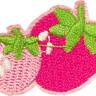 Pink Strawberries Patch