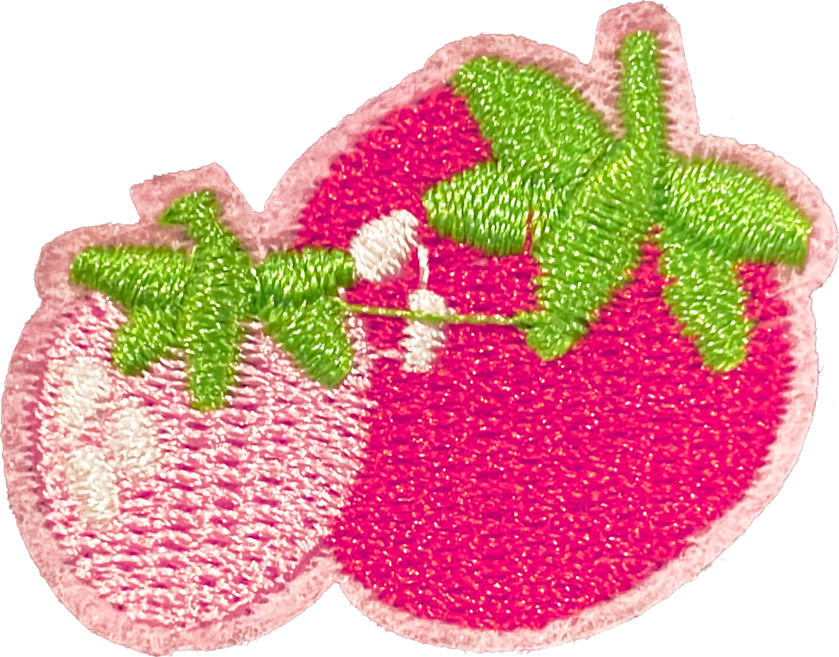 Pink Strawberries Patch
