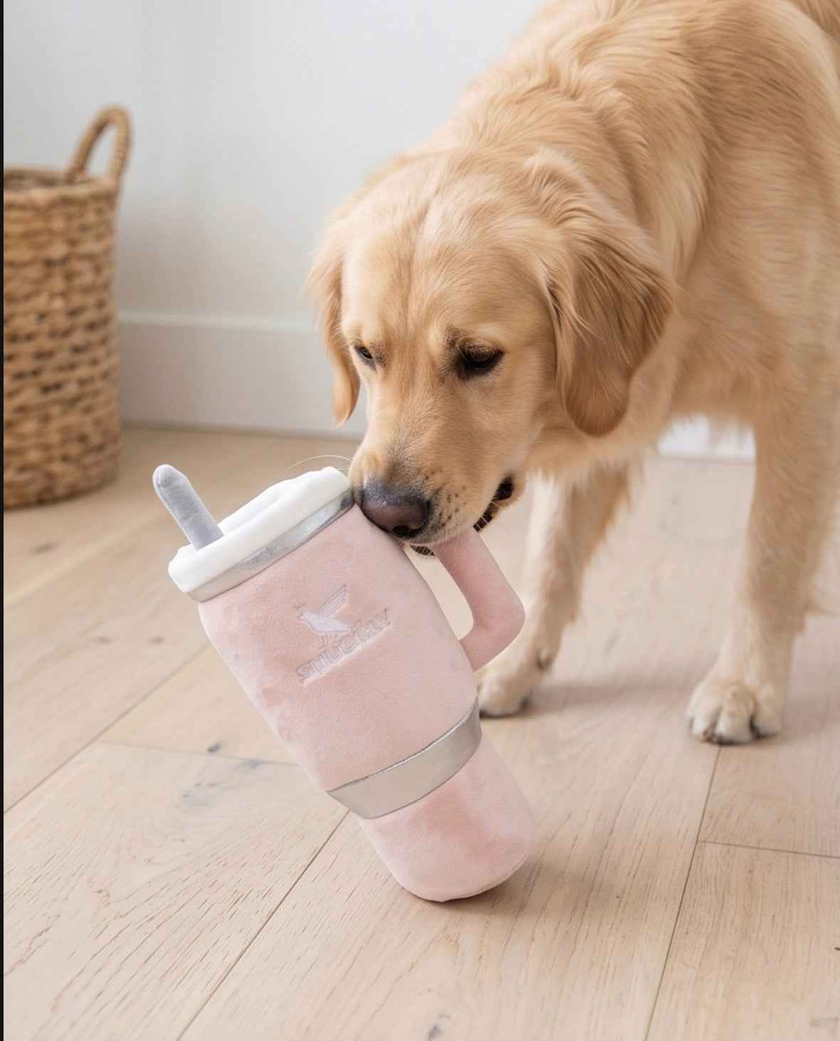 Haute Diggity Dog Snuggly Cup - Blush Plush Dog Toy