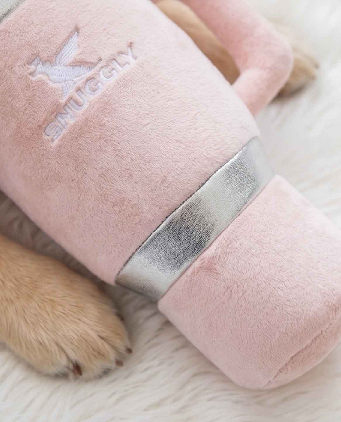 Haute Diggity Dog Snuggly Cup - Blush Plush Dog Toy