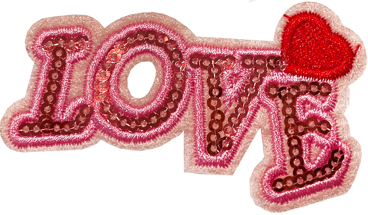 Love Pink Sequin (S) Patch