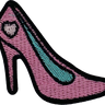 Shoe - Pink with Blue - Patch