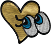 Extra Large Sequin Eyes & Heart- Patch