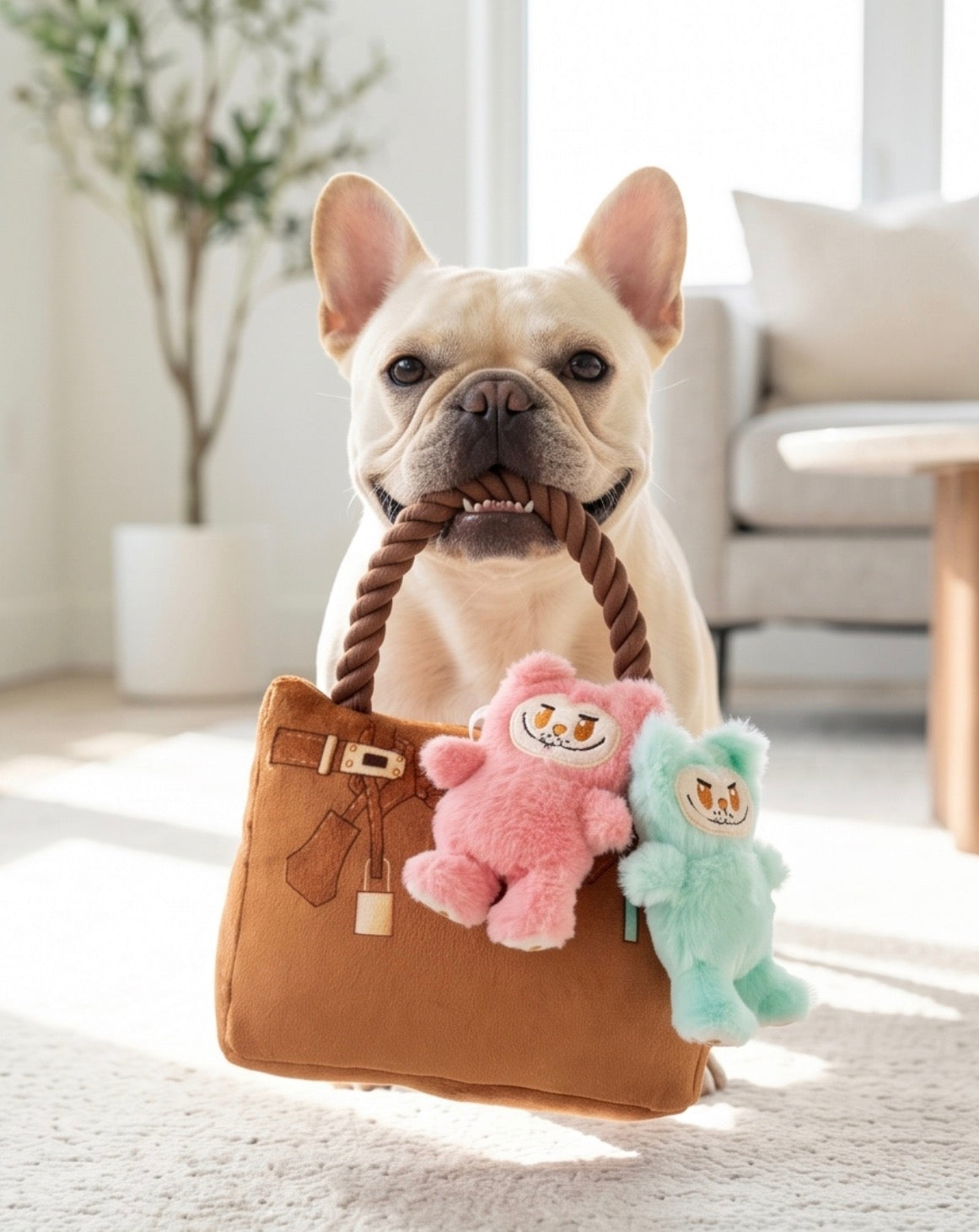 Haute Diggity Dog Labowwow Handbag Plush Dog Toy