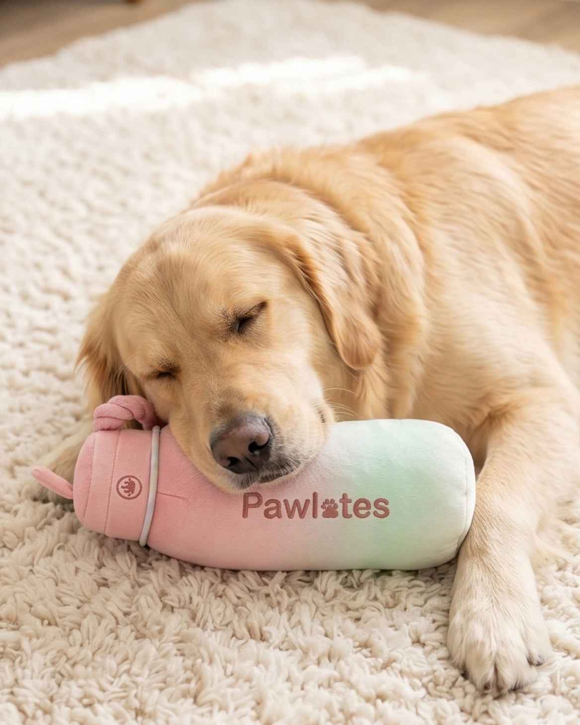 Haute Diggity Dog Pawlates Princess Water Bottle Plush Dog Toy