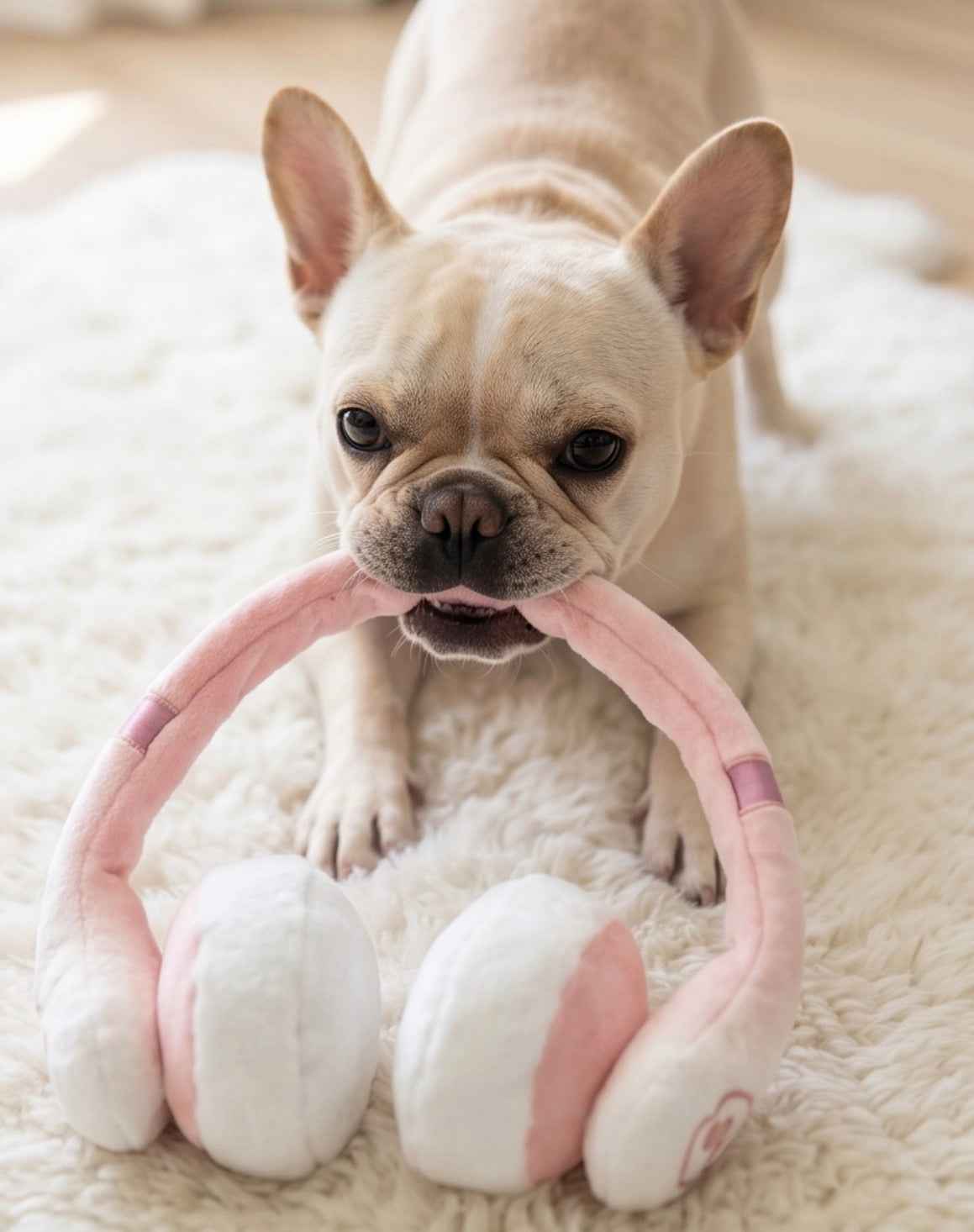 Haute Diggity Dog Barks Headphones Plush Dog Toy