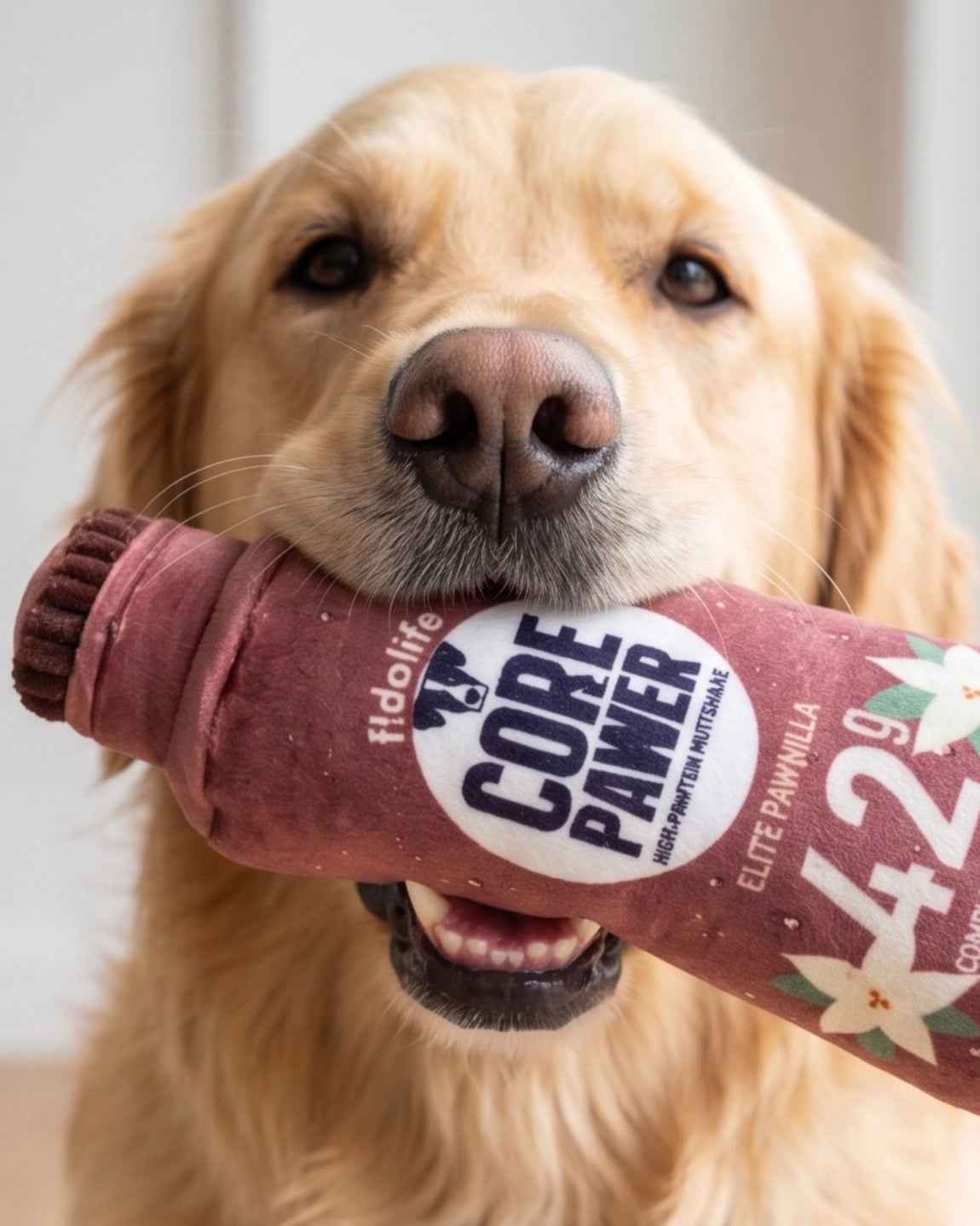 Haute Diggity Dog Core Pawer Pawtein Muttshake Plush Dog Toy