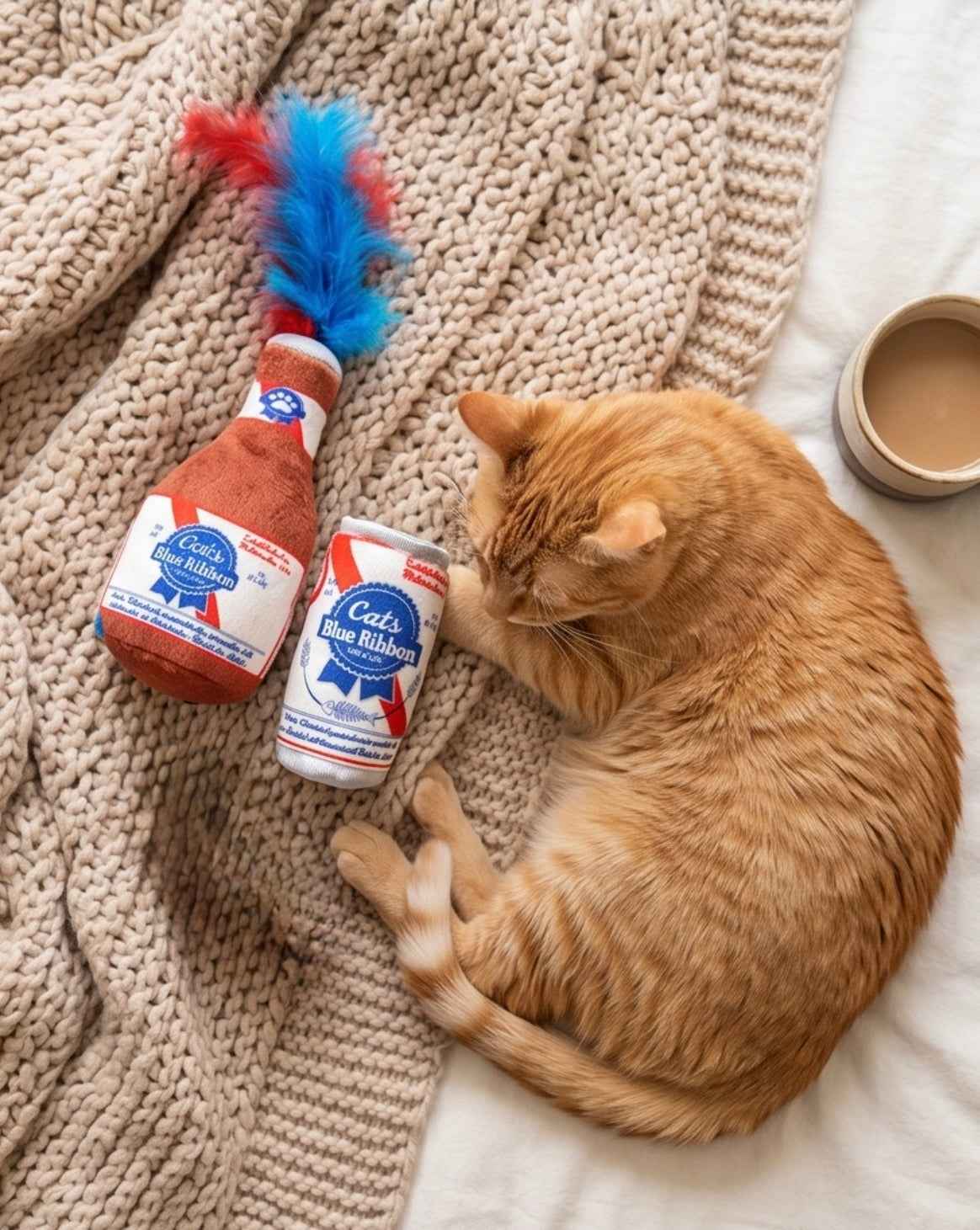 Haute Diggity Dog Cats Blue Ribbon Organic Catnip Toy