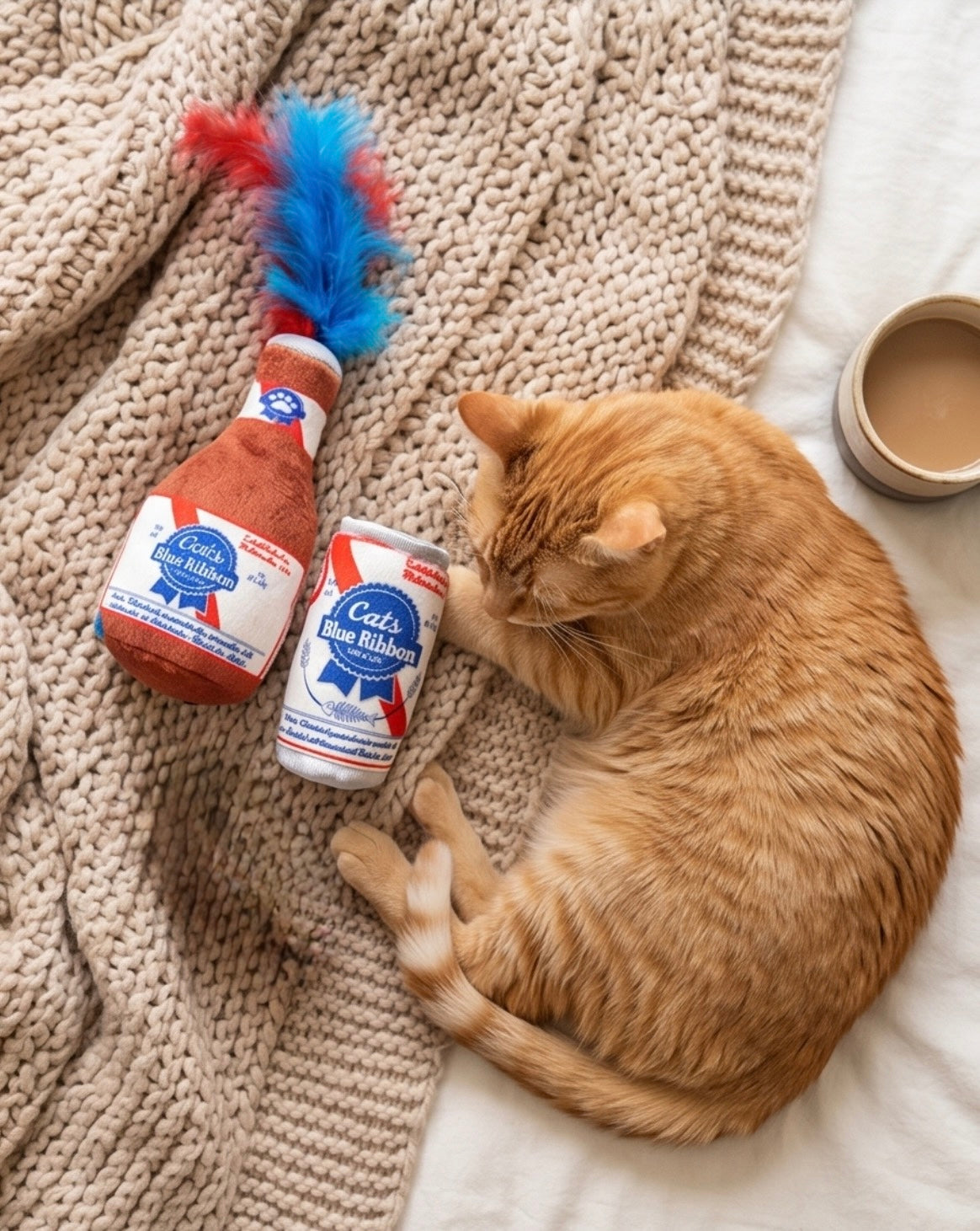 Haute Diggity Dog Cats Blue Ribbon Organic Catnip Toy