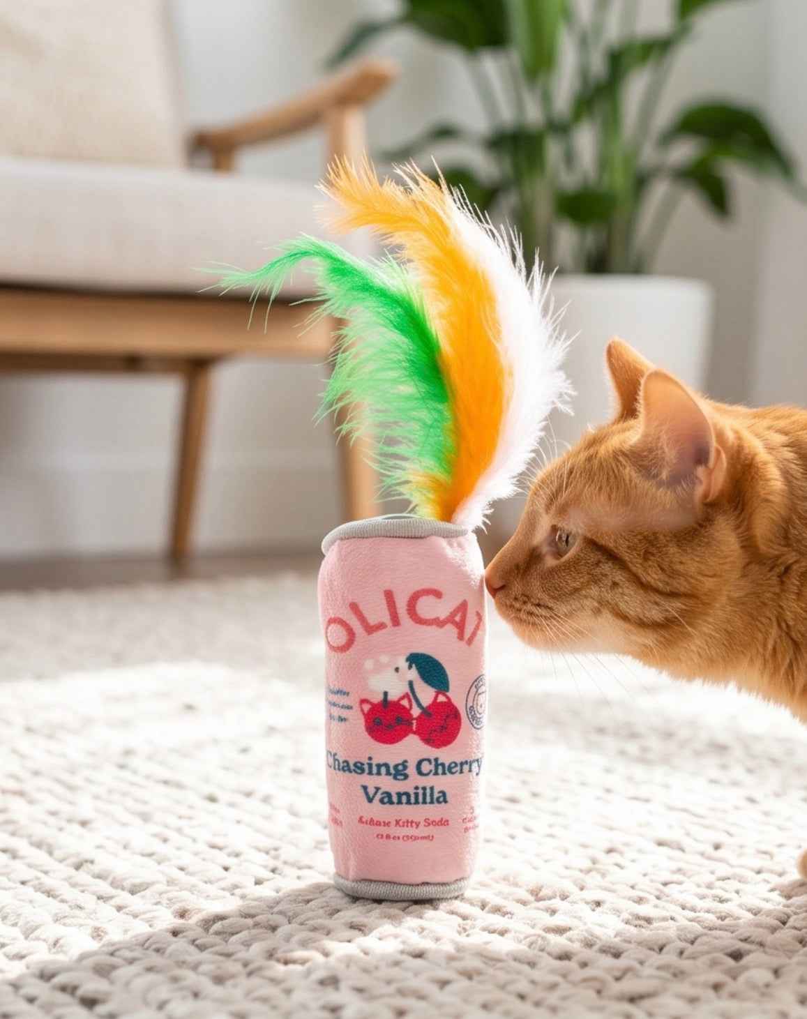 Haute Diggity Dog Olicat Cherry & Orange Organic Catnip Toy