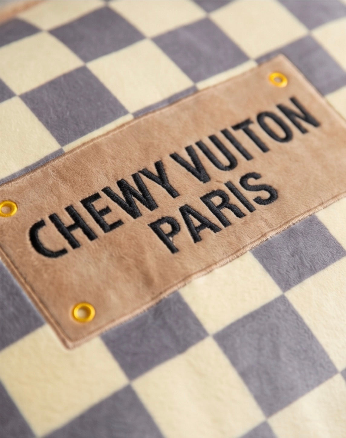 Haute Diggity Dog Checker Chewy Vuiton Bed Dog Bed