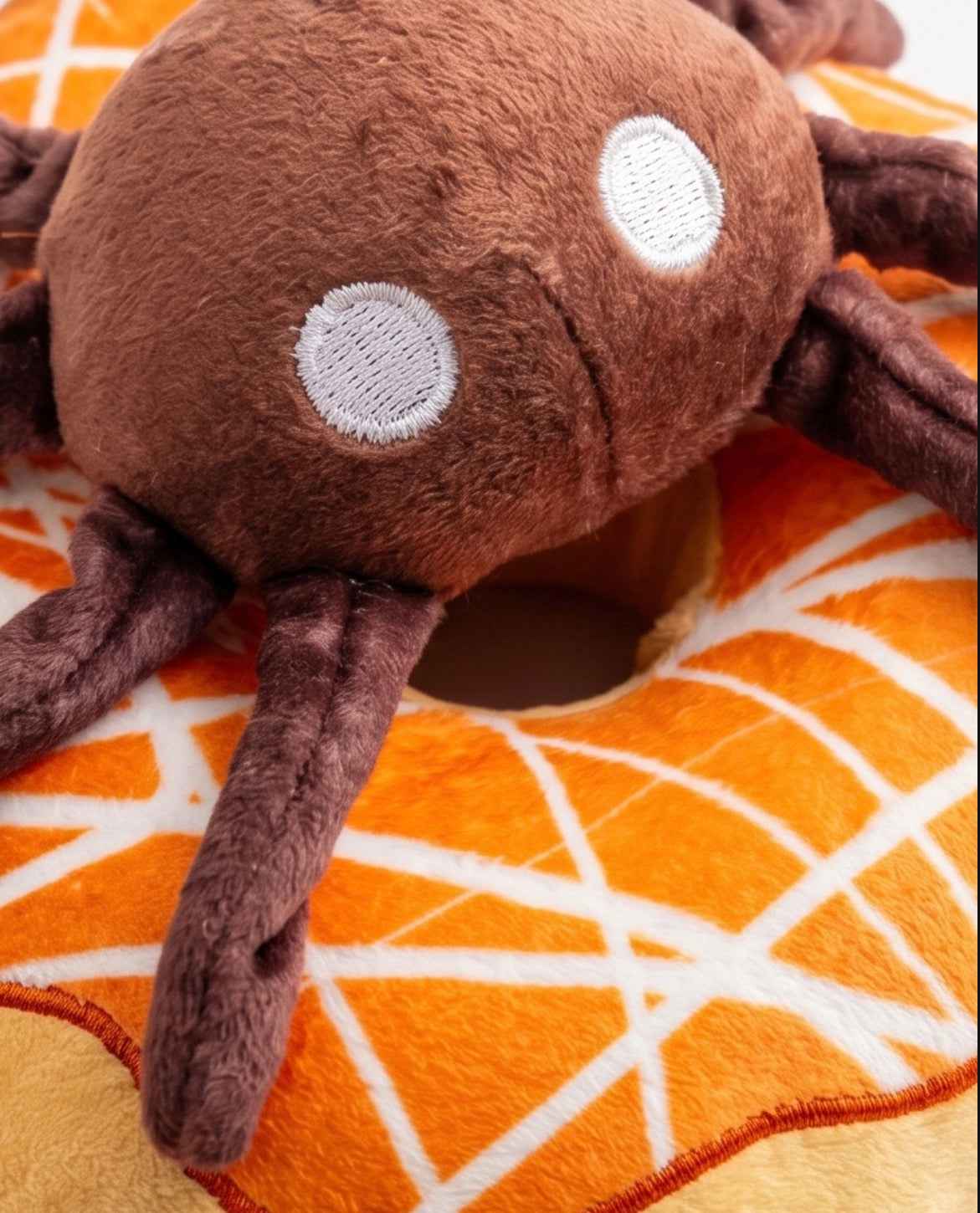 Haute Diggity Dog Spider Donut Plush Dog Toy