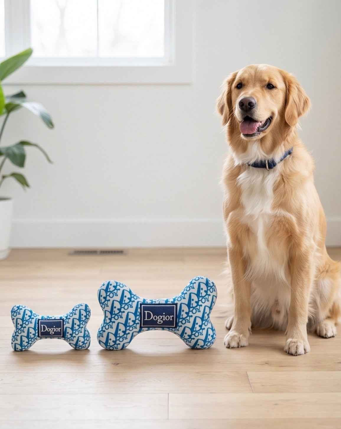 Haute Diggity Dog Dogior Bone Plush Dog Toy