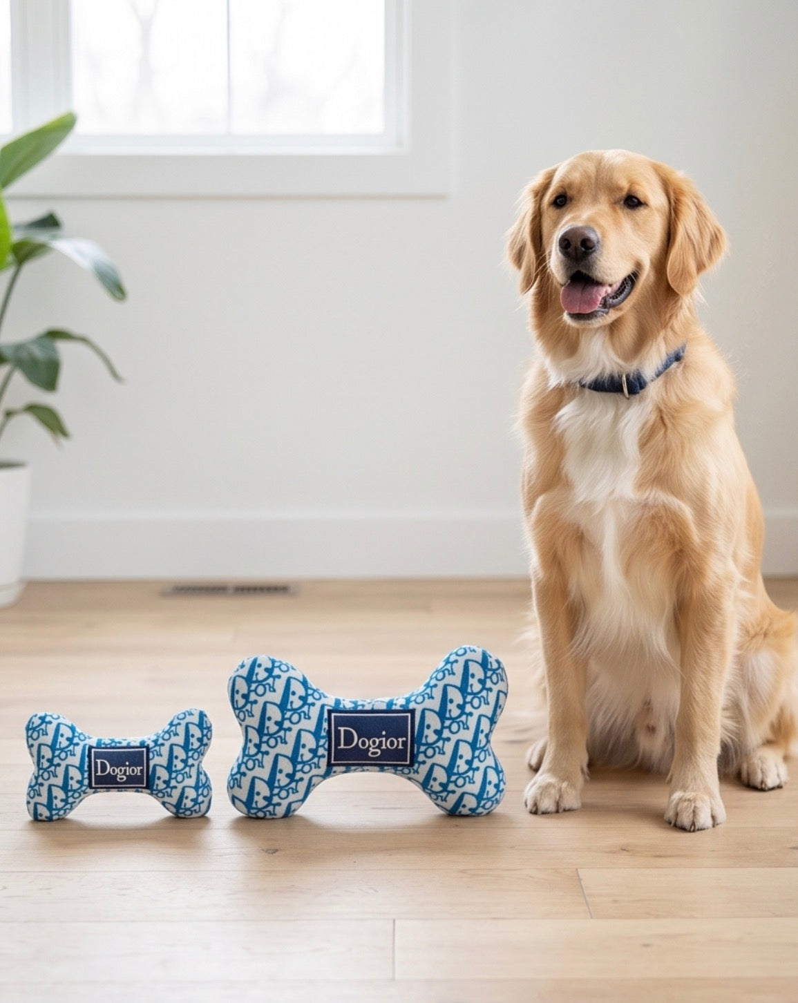 Haute Diggity Dog Dogior Bone Plush Dog Toy