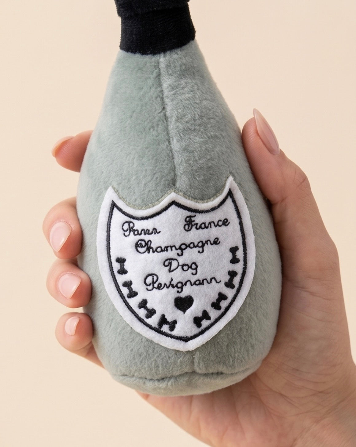 Haute Diggity Dog Dog Perignonn Champagne Plush Dog Toy