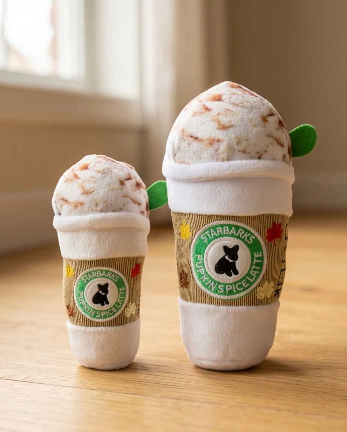 Haute Diggity Dog Starbarks Pupkin Spice Latte Plush Dog Toy