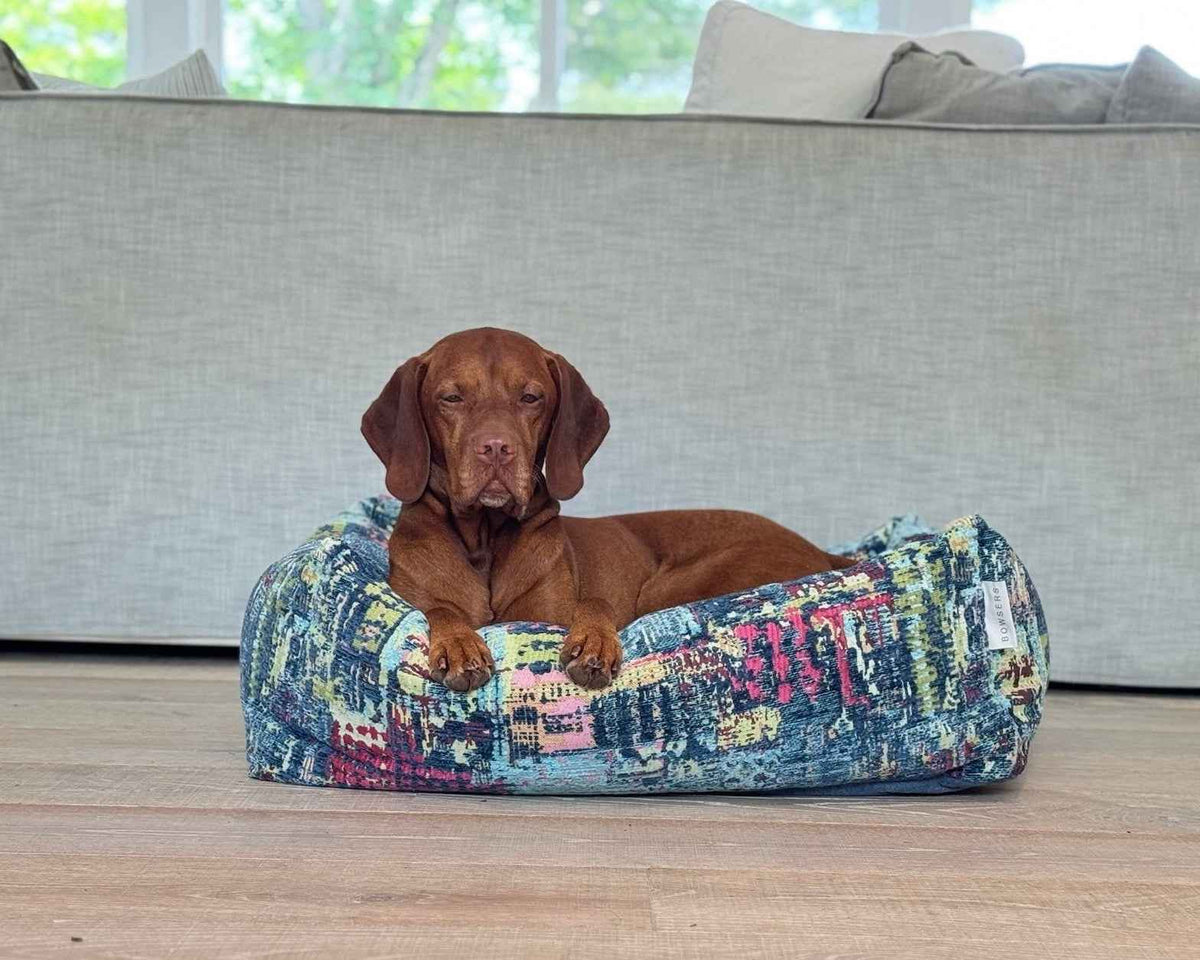 Bowsers The Franklin Faux Fur Orthopedic Dog Bed - Supportive Joint-Relief Comfort