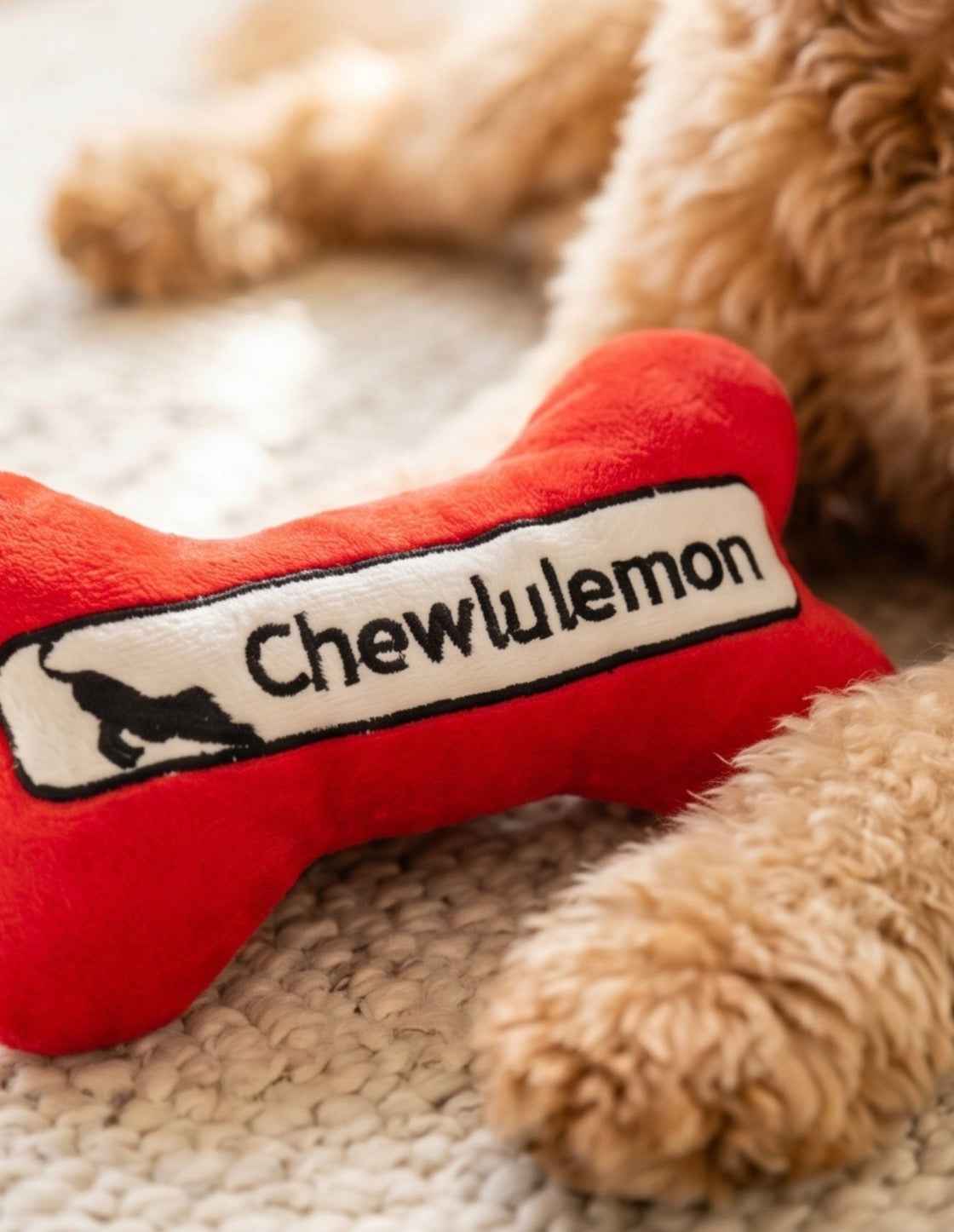 Haute Diggity Dog Chewlulemon Bone Plush Dog Toy