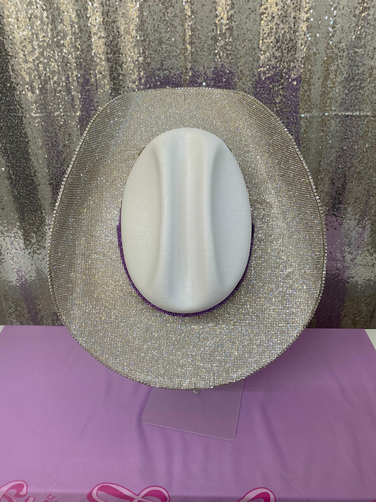 TCU Rhinestone Cowgirl Hat - detail view | HT Animal Supply