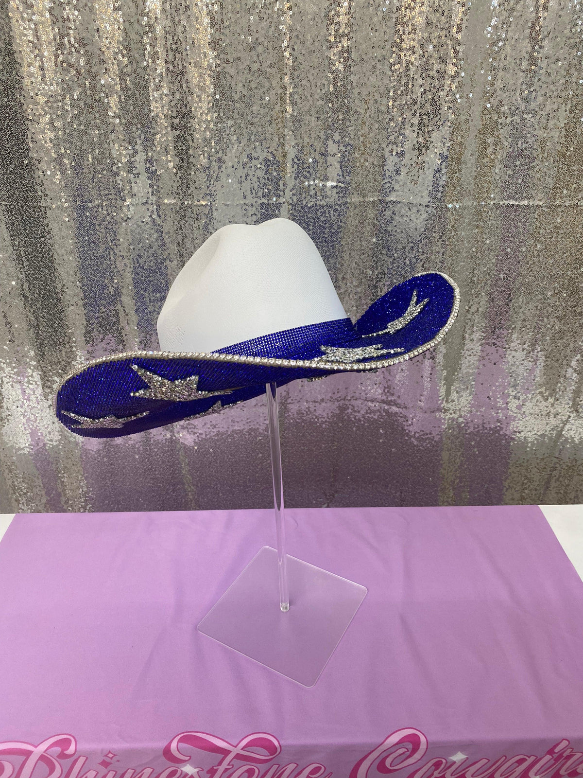 Dallas Cowboys Rhinestone Cowgirl Hat - side view | HT Animal Supply