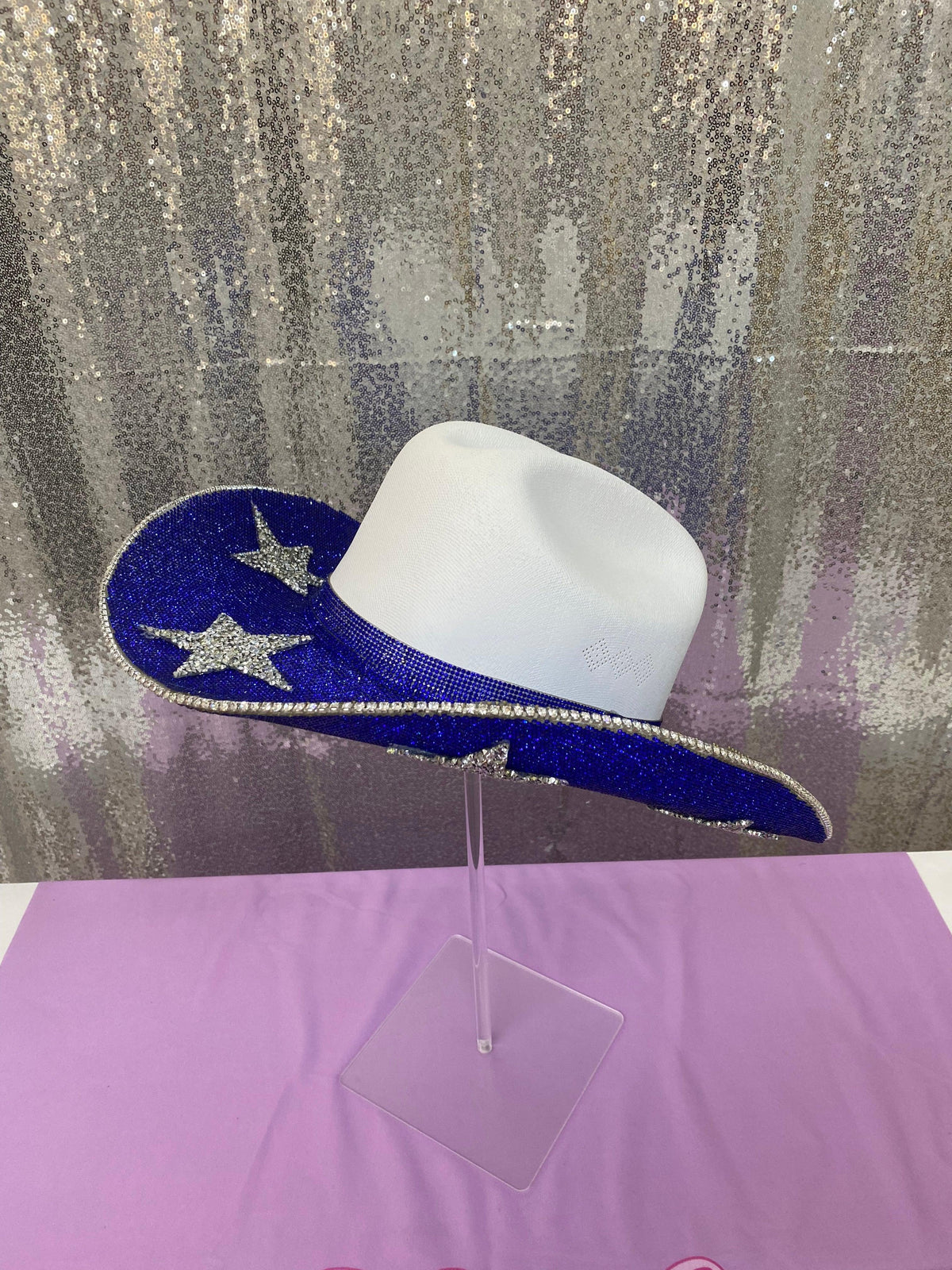 Dallas Cowboys Rhinestone Cowgirl Hat - front view | HT Animal Supply