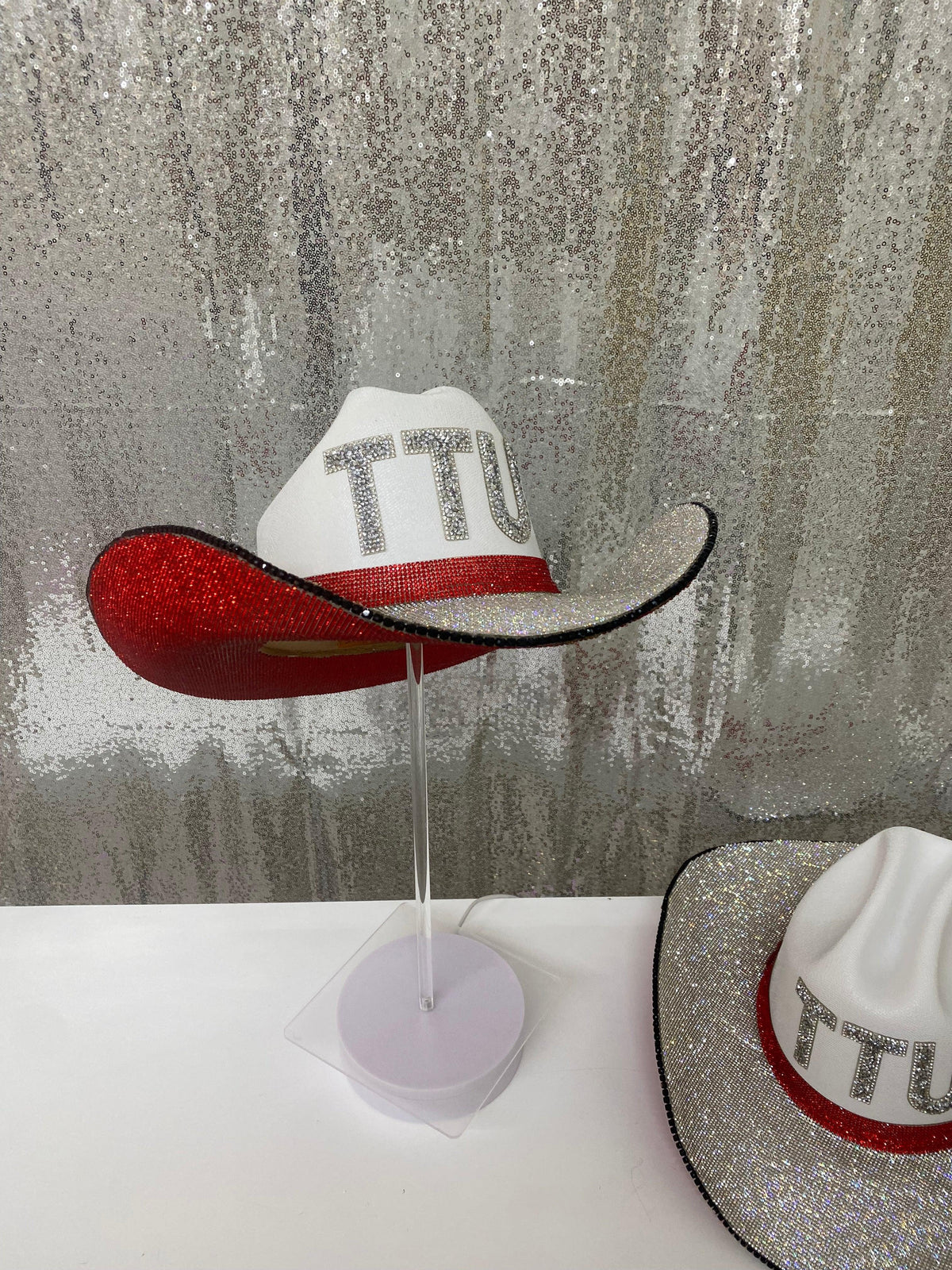 Texas Tech Rhinestone Cowgirl Hat - side view | HT Animal Supply