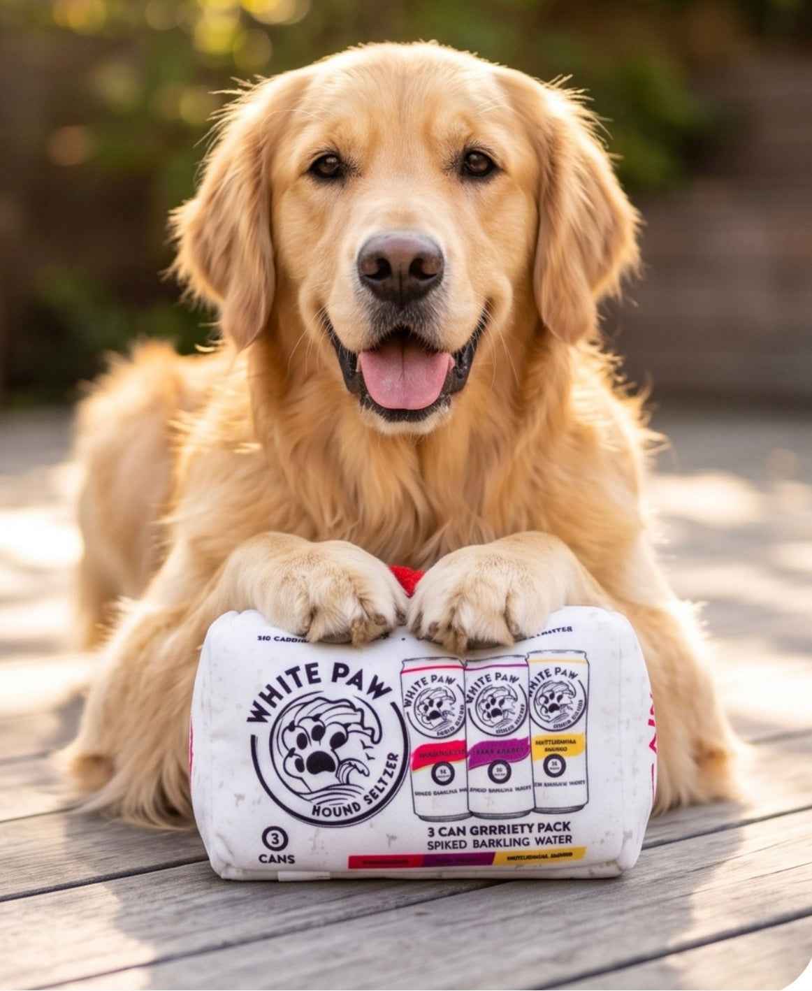 Haute Diggity Dog White Paw Grrriety Pack Activity House Plush Dog Toy