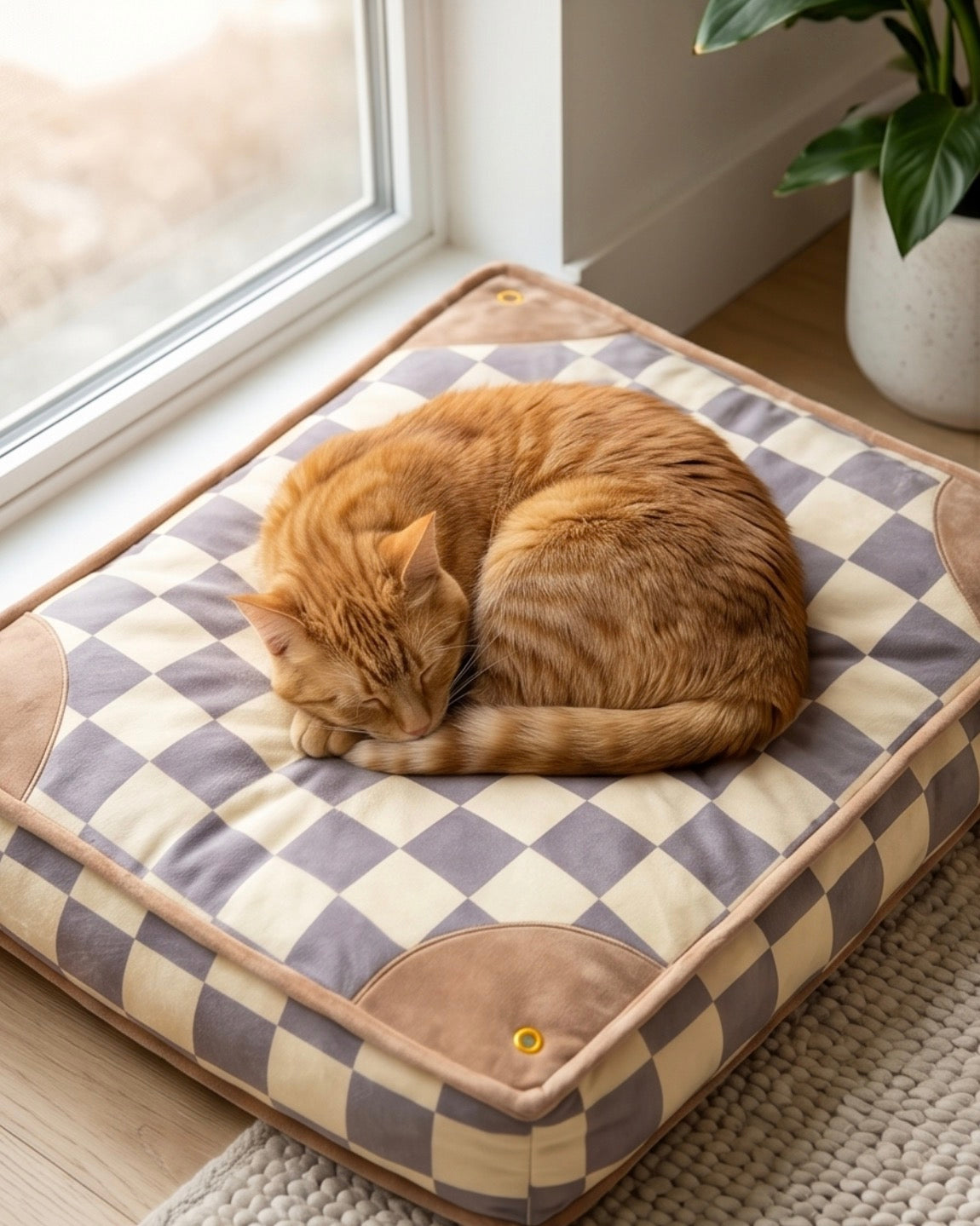 Haute Diggity Dog Checker Chewy Vuiton Bed Dog Bed