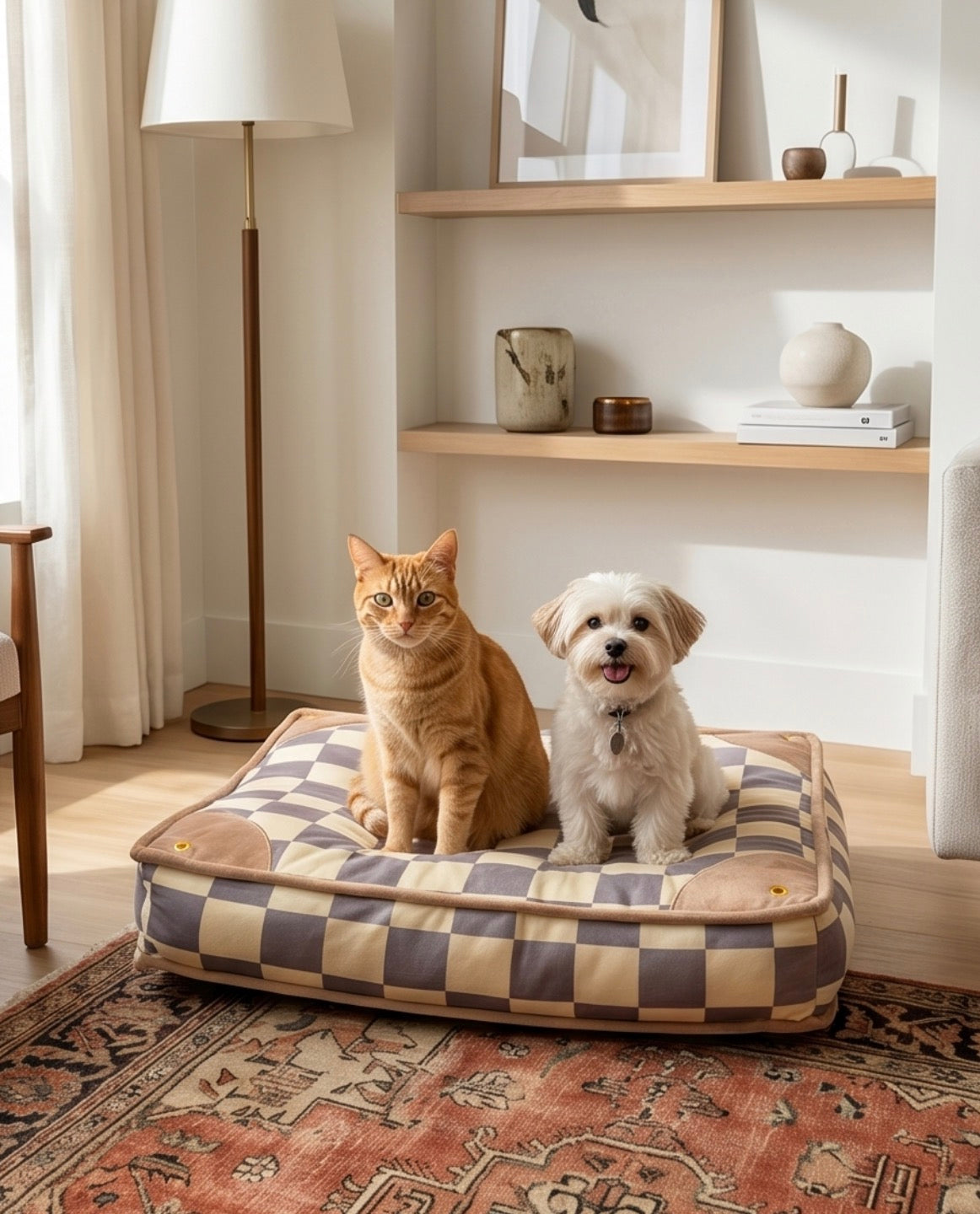 Haute Diggity Dog Checker Chewy Vuiton Bed Dog Bed