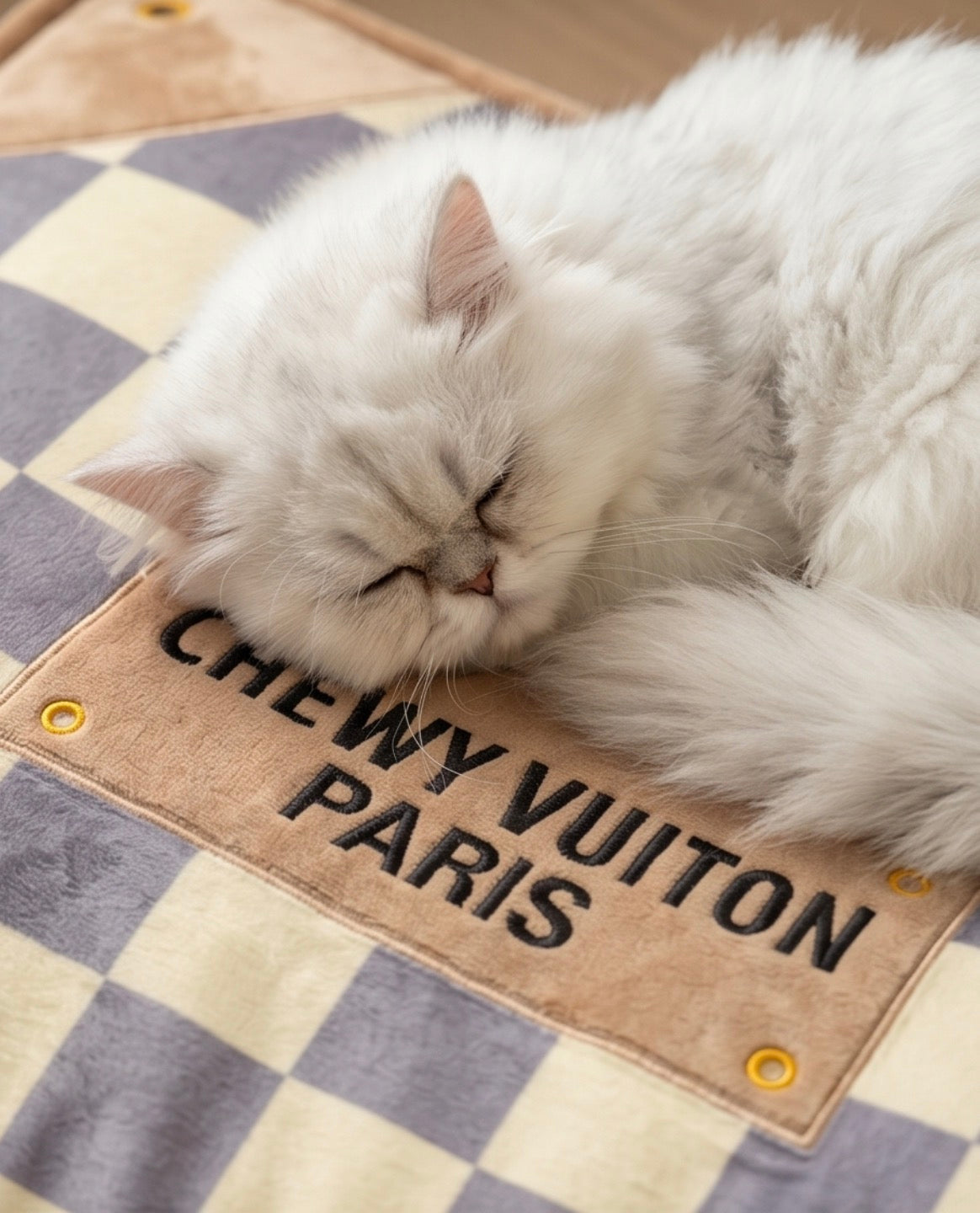 Haute Diggity Dog Checker Chewy Vuiton Bed Dog Bed