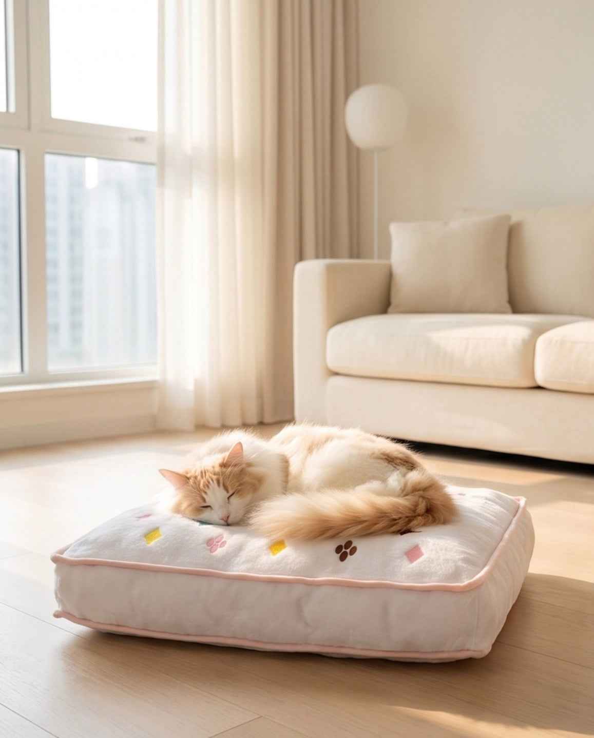 Haute Diggity Dog White Chewy Vuiton Bed Dog Bed