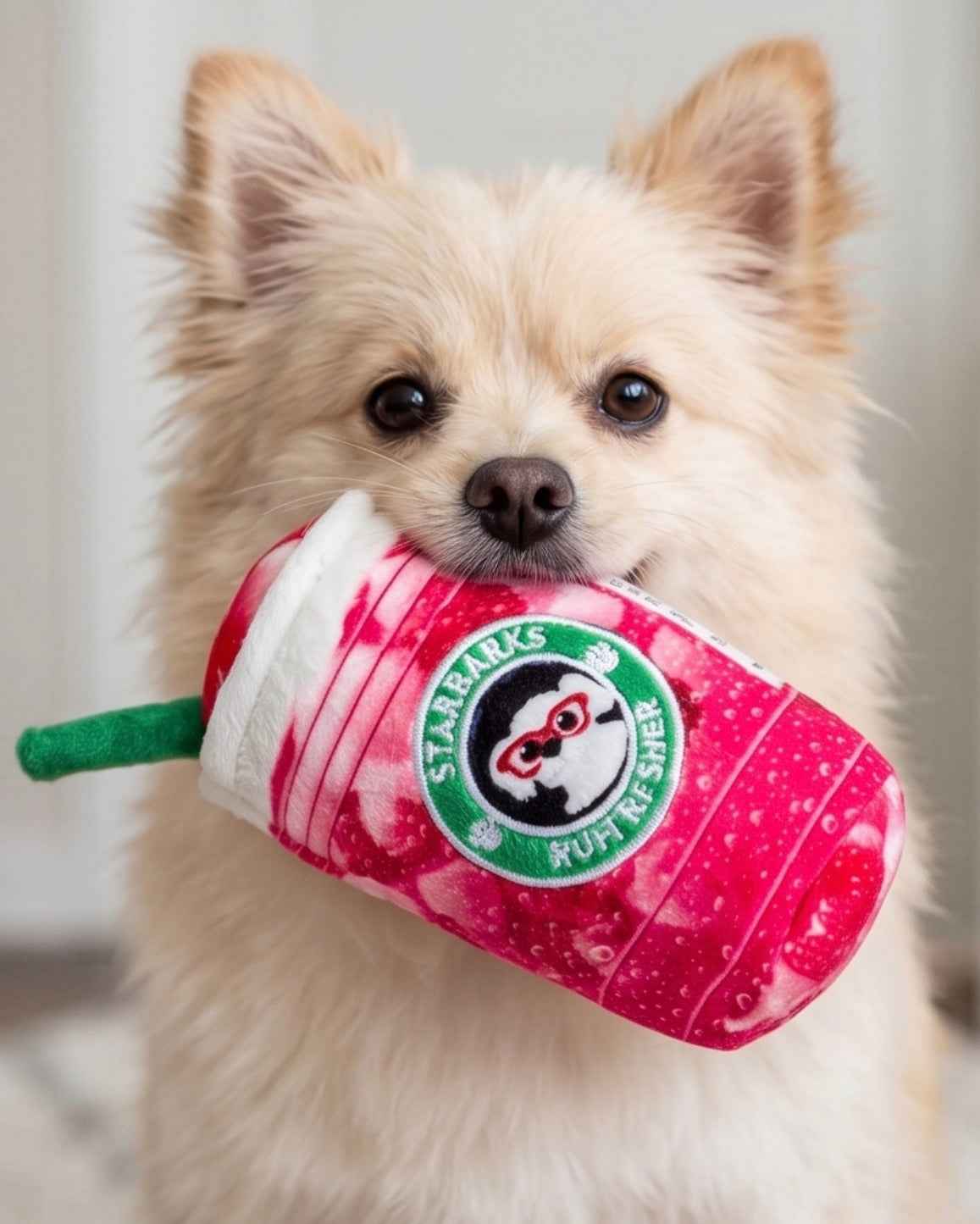 Haute Diggity Dog Starbarks Pawberry Ruffresher Plush Dog Toy
