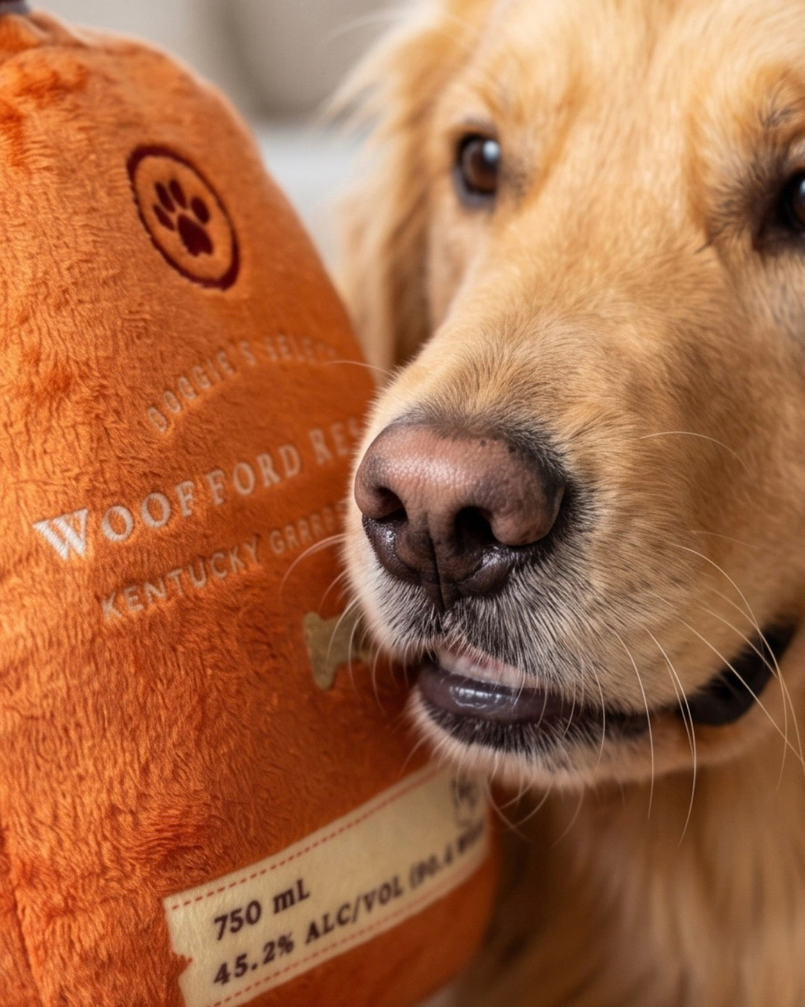 Haute Diggity Dog Woofford Reserve Bourbon Plush Dog Toy