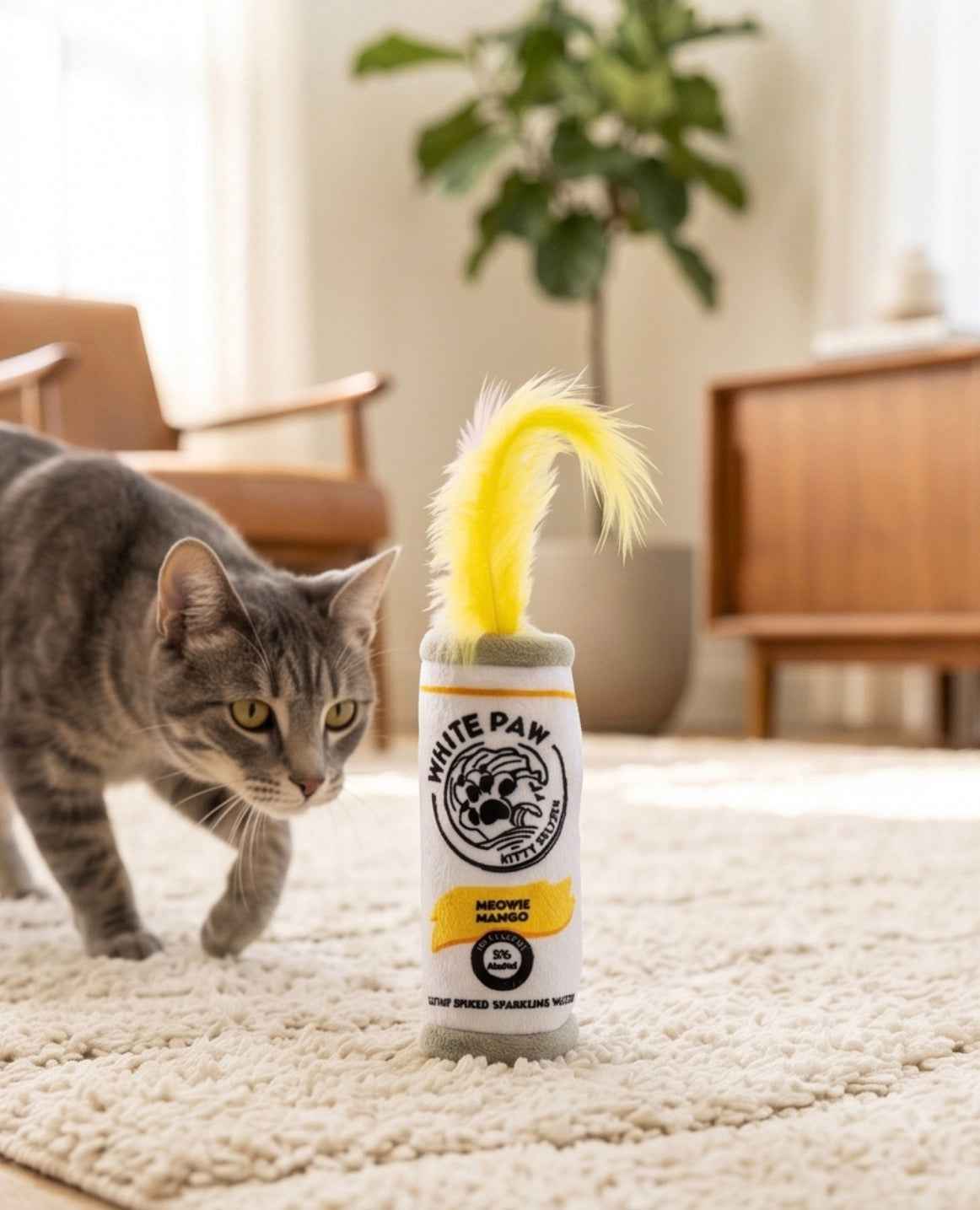Haute Diggity Dog White Paw (Mango & Lime) Organic Catnip Cat Organic Catnip Toy