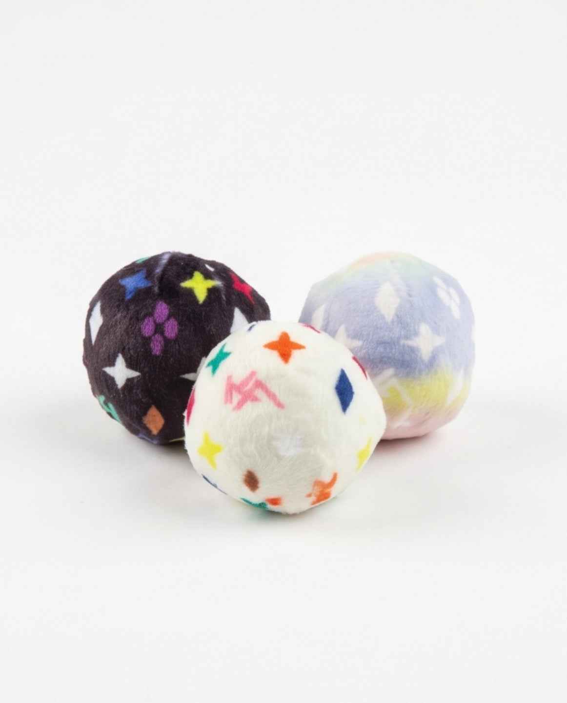 Haute Diggity Dog KV Balls (Monogram) Organic Catnip Toy