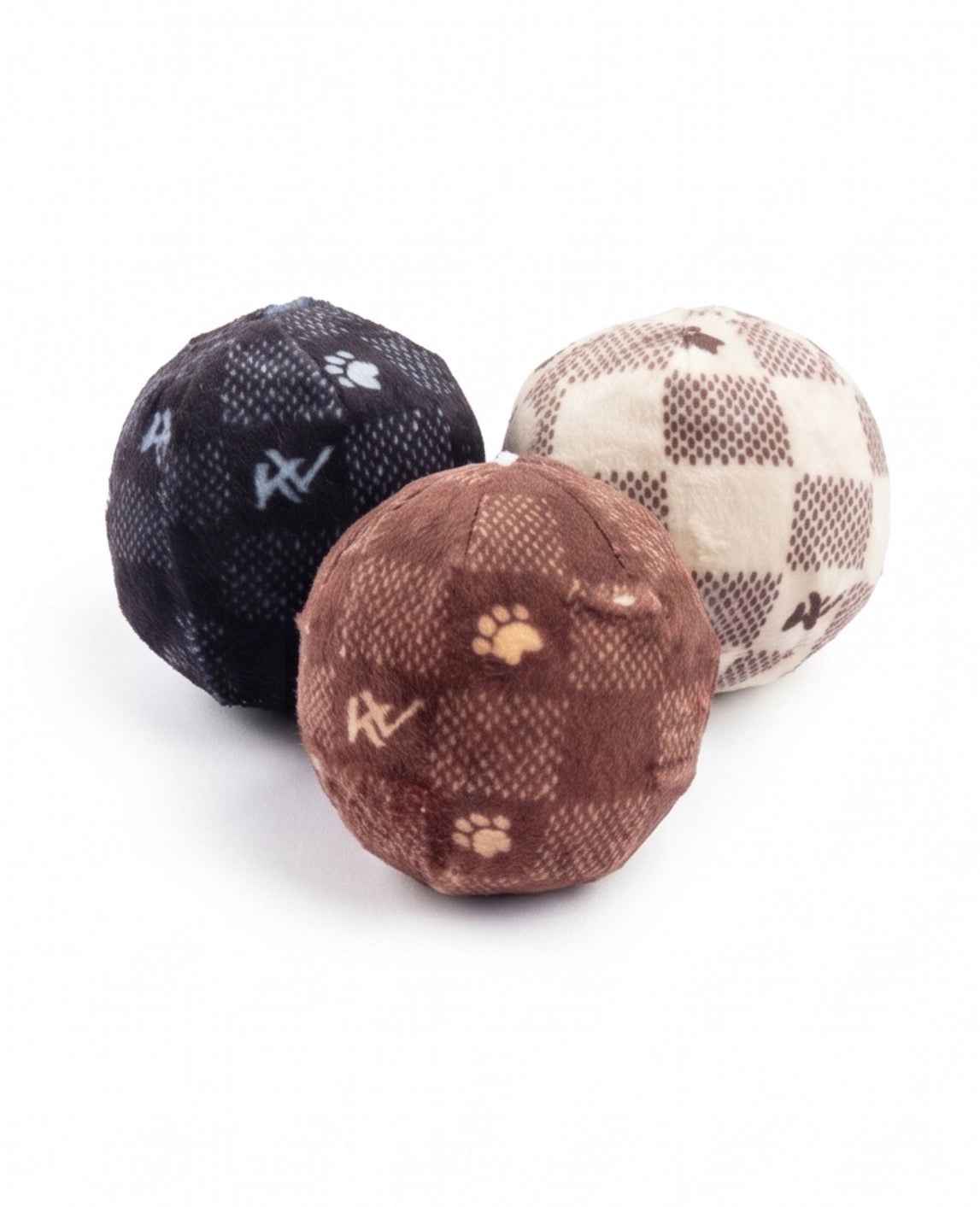 Haute Diggity Dog KV Balls (Checker) Organic Catnip Toy