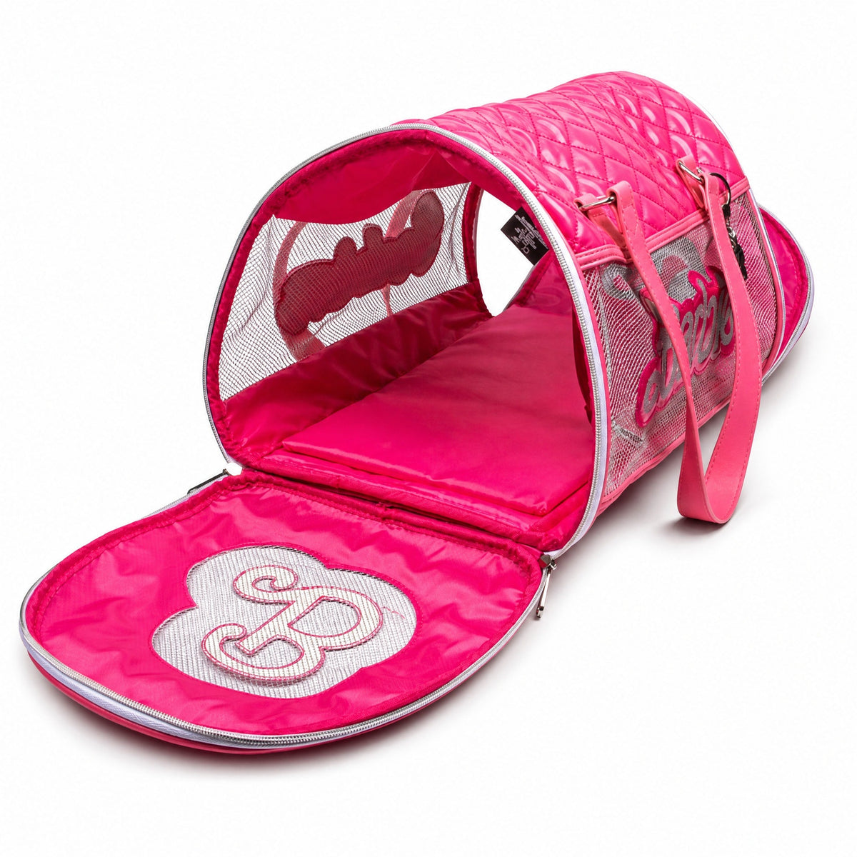 Buckle-Down Barbie Pink Quilted Vegan Leather Pet Carrier