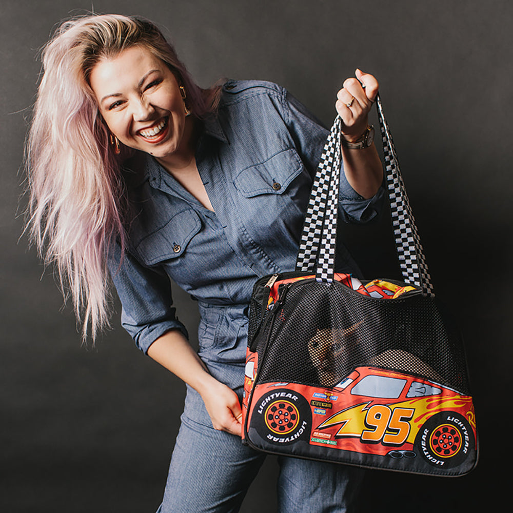 Buckle-Down Pet Carrier - Cars Lightning McQueen Car