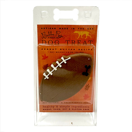 Bubba Rose Football Dog Treat (Iced Dog Cookie)