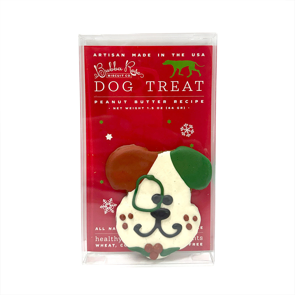Bubba Rose Christmas Dog Treat (Iced Dog Cookie)