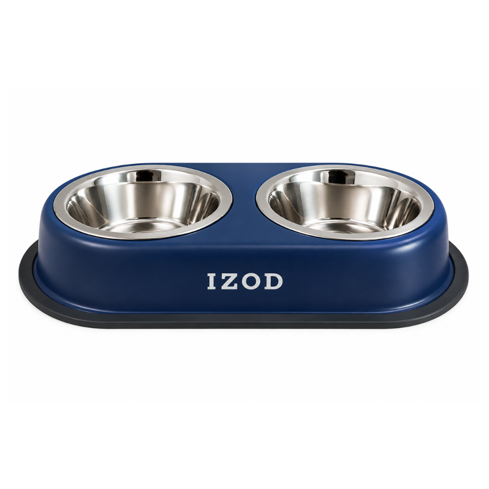 Izod Pet - Stainless Steel Double Feeder Bowl