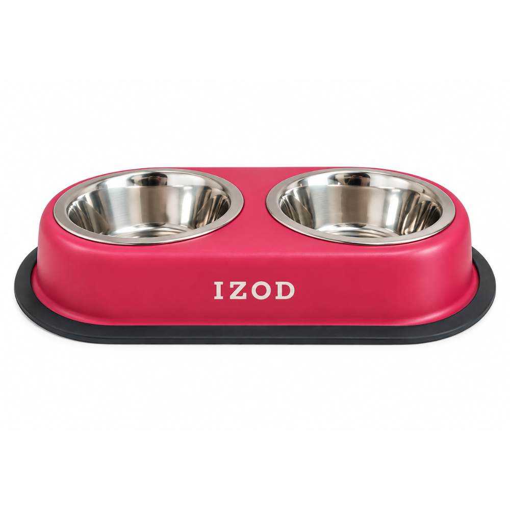Izod Pet - Stainless Steel Double Feeder Bowl