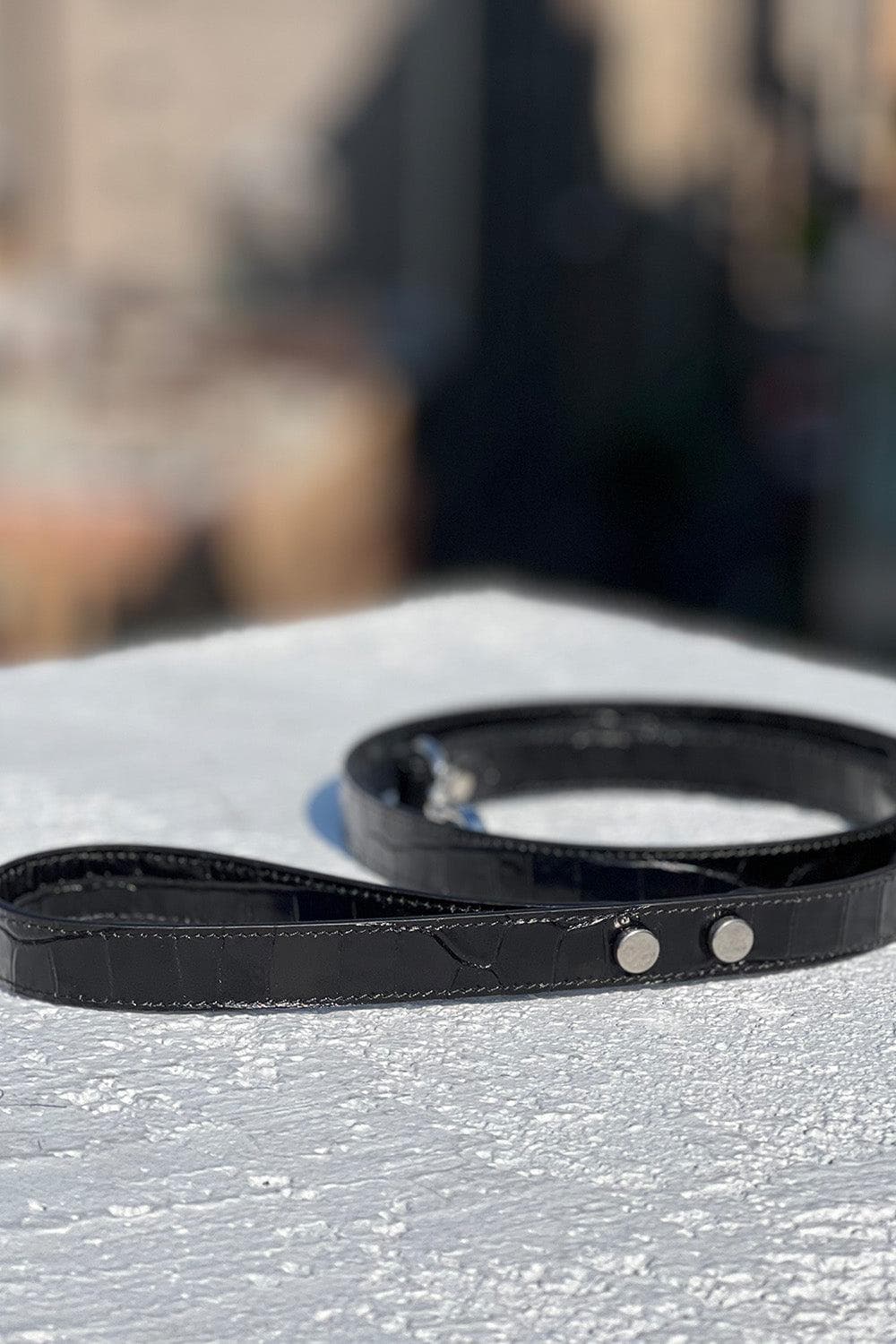 Avi Crocodile Effect Leash (EXCLUSIVE) 