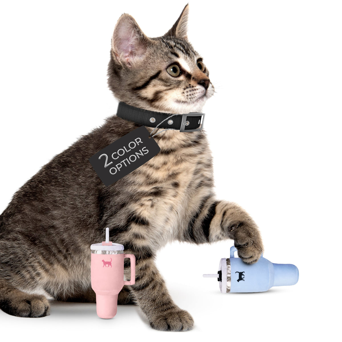 PUPROAR Kitty Cup Cat Toy - Cute Catnip and Crinkle Plush Cat Toy