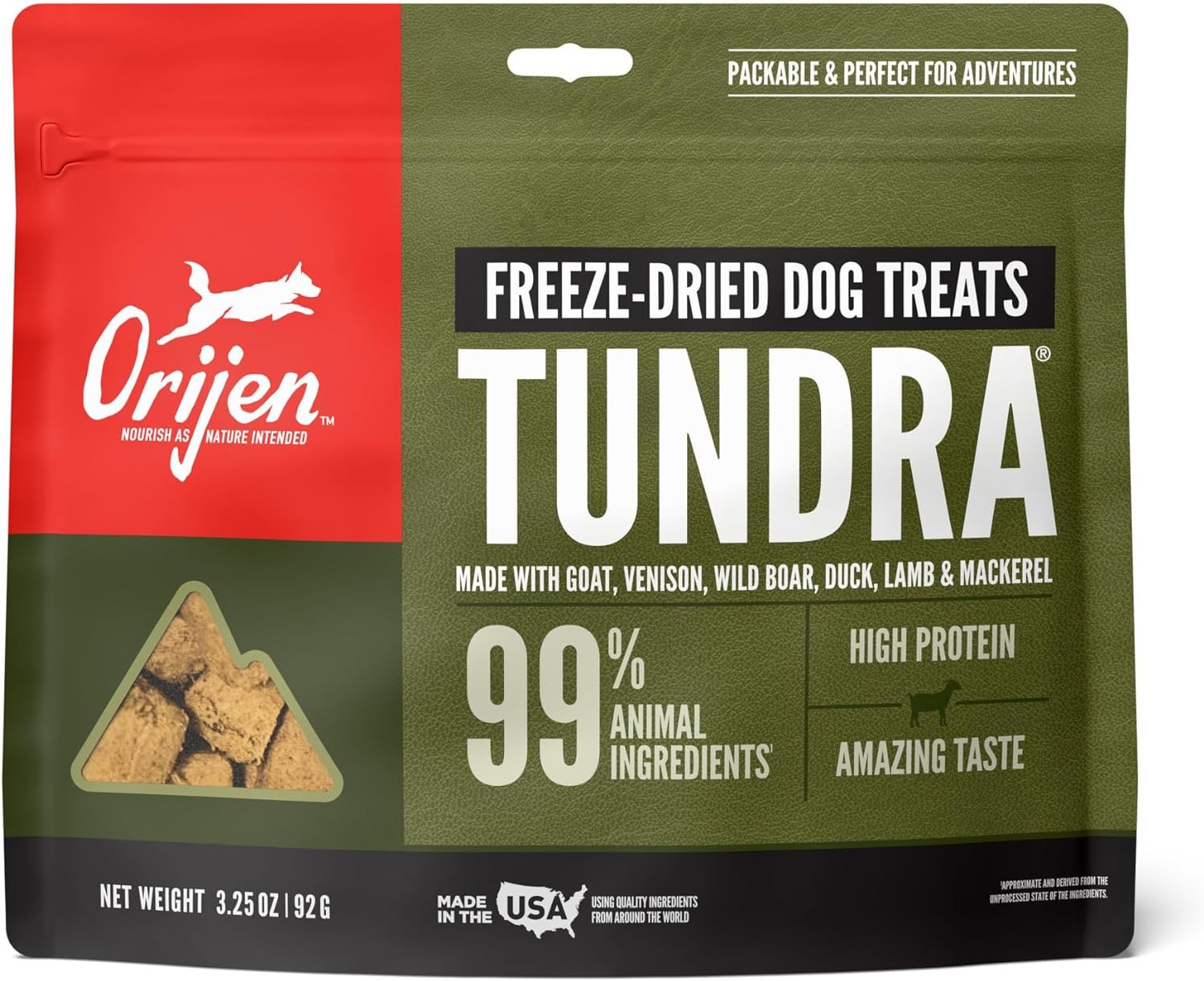Orijen Tundra Freeze Dried Dog Treats (3.25oz)