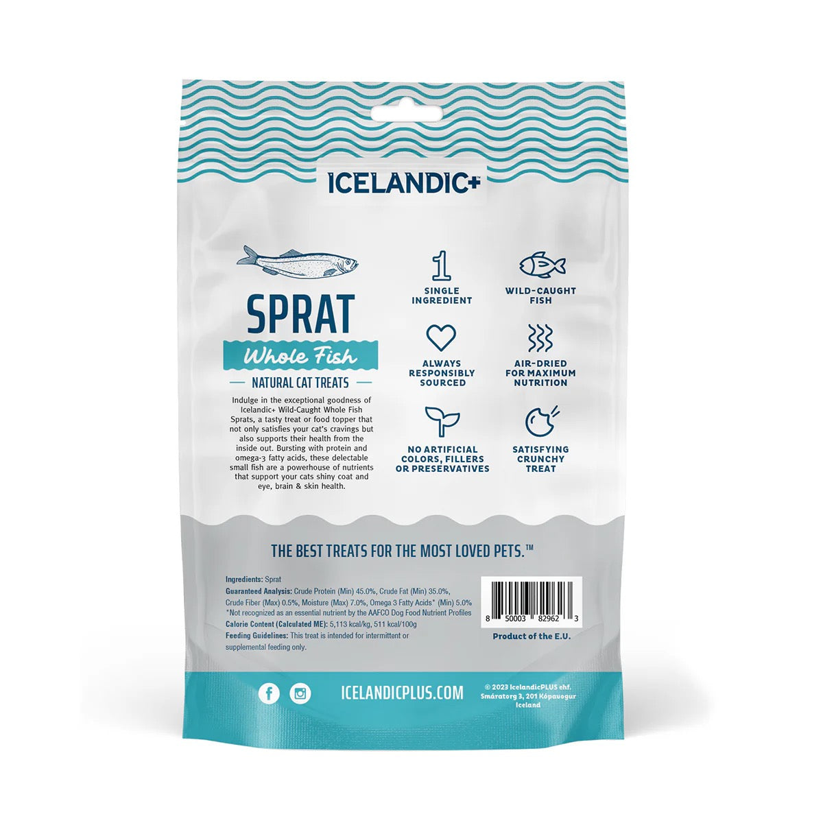 Icelandic Whole Sprats Dog Treats (2oz) - HT Animal Supply