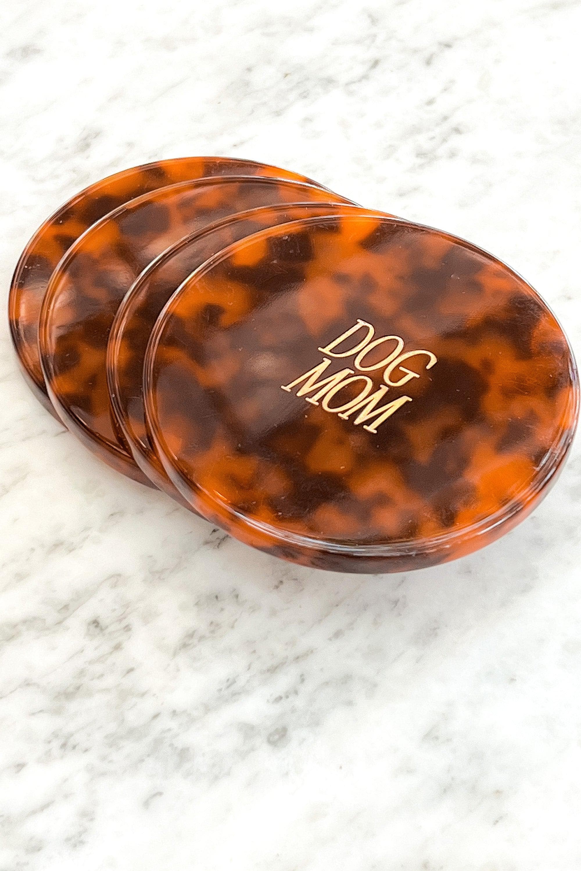 Dog Mom Coaster - Tortoise | HT Animal Supply