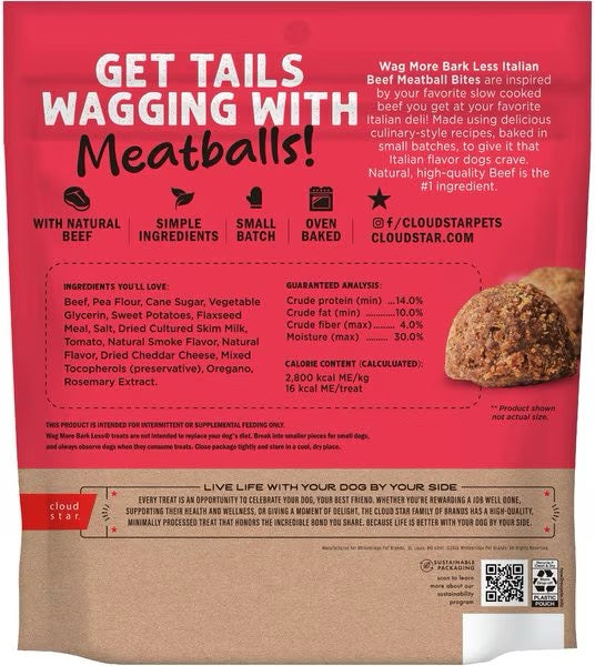 Wagmore Grain Free Beef Meatball Bites Dog Treats (14oz) - HT Animal Supply